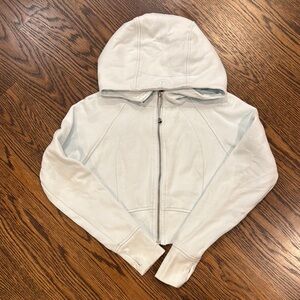 Lululemon Athletica Ice Blue Cropped Scuba Hoodie